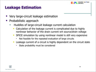 Power estimation in low power vlsi design | PDF