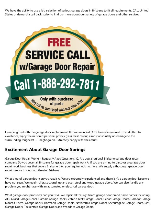 Some Known Facts About Garage Door Spring Repair
