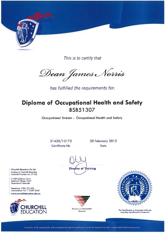 DIPLOMA OF OCCUPATIONAL HEALTH AND SAFETY 1 diploma-of-occupational-health-and-safety-1