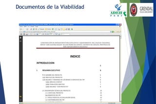 Documentos de la Viabilidad
 