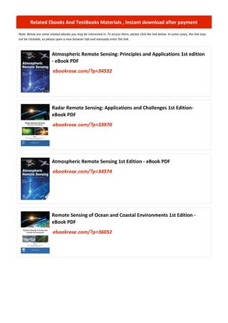 Comprehensive Guide to Hyperspectral Remote Sensing Theory and ...