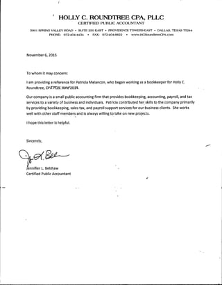CPA reference letter