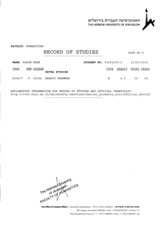 BA grade sheet (English) | PDF