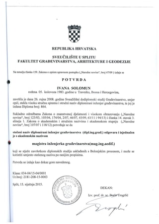 dipl.,str.,potv. na engleskom