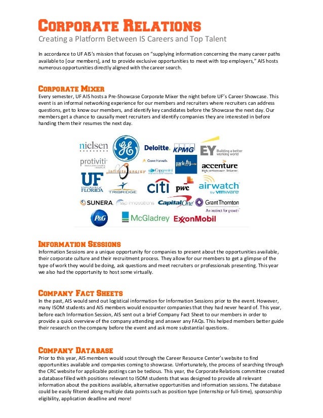 uf ais annual report 2015 2016 uf career showcase flyer