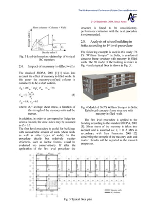 SEISMIC EVALUATION OF REINFORCED CONCRETE AND MASONRY BUILDINGS BUILT ...