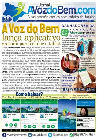 35ª edição do Jornal A Voz do Bem