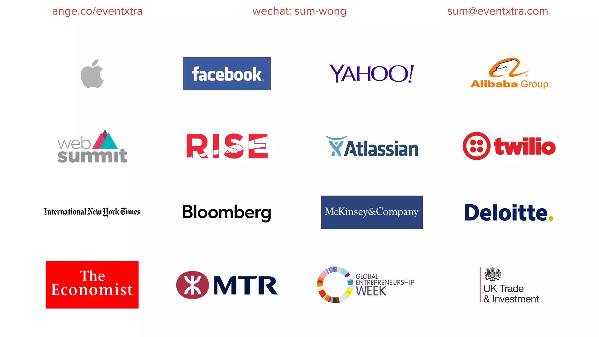 wechat: sum-wong sum@eventxtra.comange.co/eventxtra