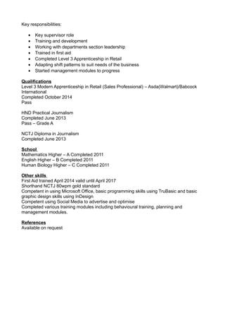 CV updated and current 2 | DOC