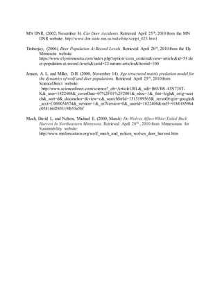 Gray wolf population in MN | PDF