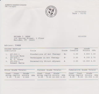 2003 Fall AMC Grades
