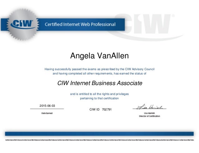 Certified Internet Web Professional