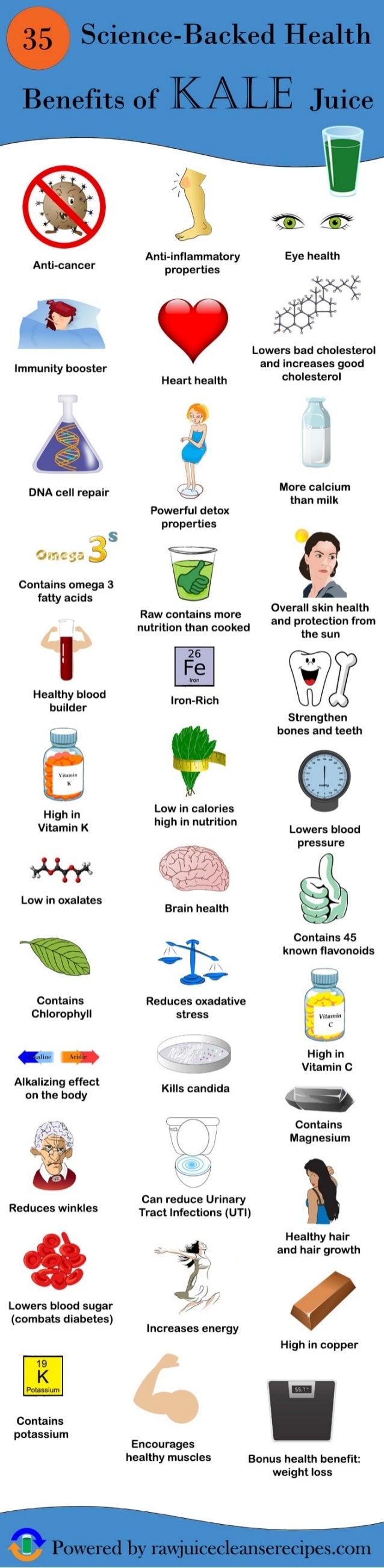 35 ScienceBacked Health Benefits of Kale Juice