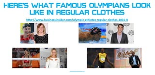 here's what famous olympians look like in regular clothes