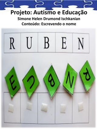 Projeto: Autismo e Educação
Simone Helen Drumond Ischkanian
Conteúdo: Escrevendo o nome
 
