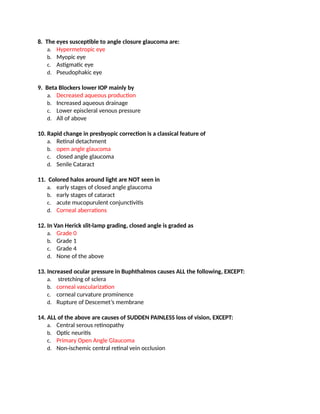 35 Multiple Choice Questions (MCQS) - Glaucoma.docx