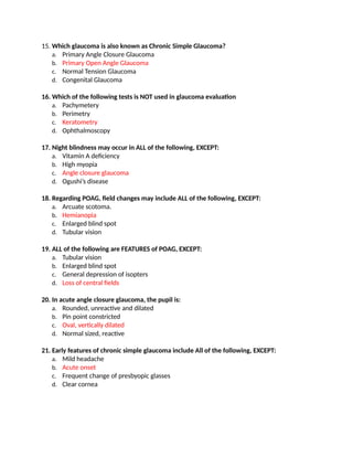 35 Multiple Choice Questions (MCQS) - Glaucoma.docx