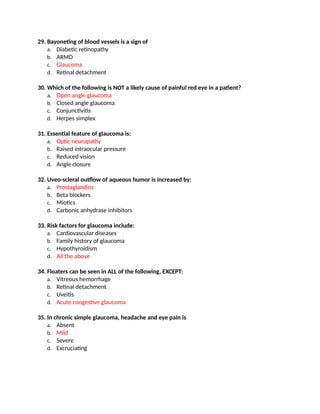 35 Multiple Choice Questions (MCQS) - Glaucoma.docx