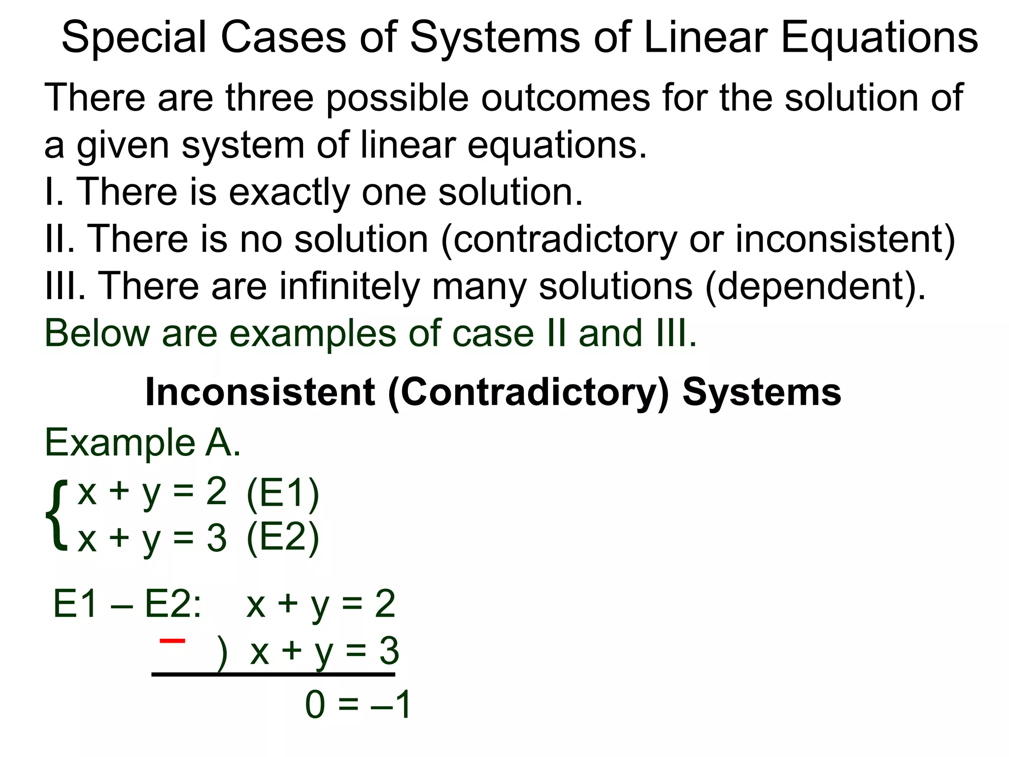 35 Special Cases System of Linear Equations-x.pptx
