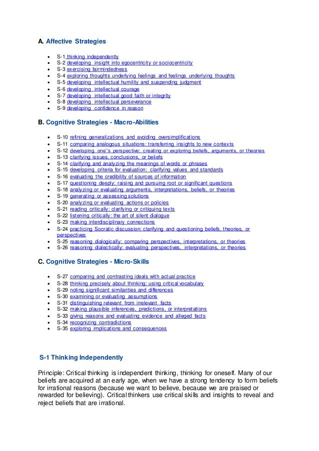 Critical thinking techniques picture