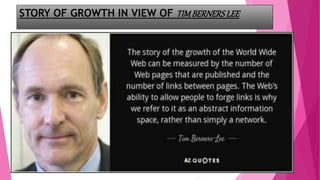STORY OF GROWTH IN VIEW OF TIMBERNERSLEE
 