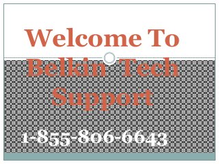 Welcome To
Belkin Tech
Support
1-855-806-6643
 