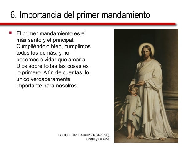 El primer mandamiento El primer mandamiento