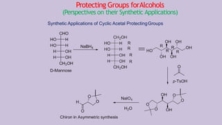 PROTECTINGANDBDEPROTECTING GROUPS IN ORGANIC SYNTHESIS [M.PHARM] | PPTX