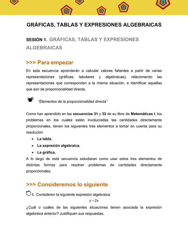 36 1 Graficas Tablas Expresiones Algebraicas PDF