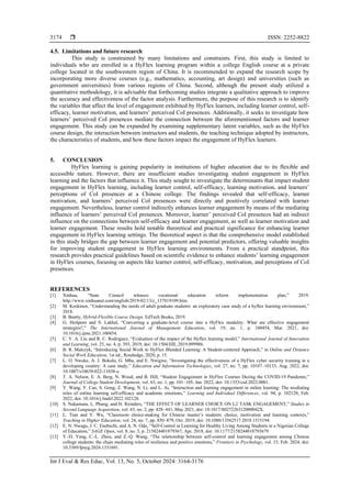 Factors affecting learner engagement in HyFlex learning environments | PDF