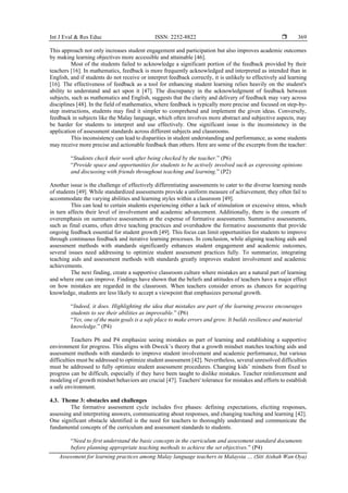 Assessment for learning practices among Malay language teachers in ...
