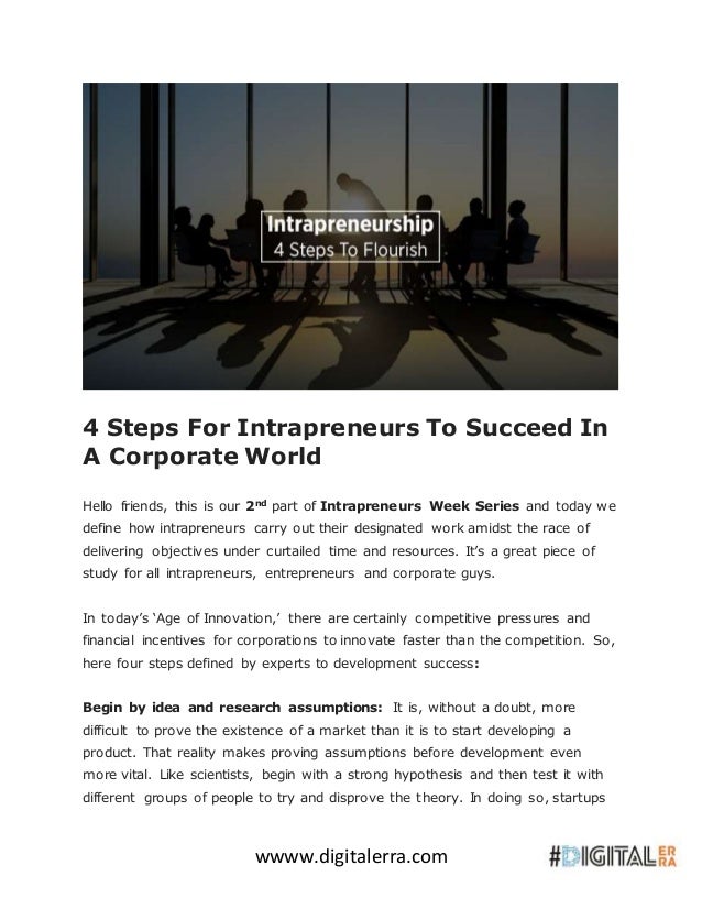 how to succeed in corporate world