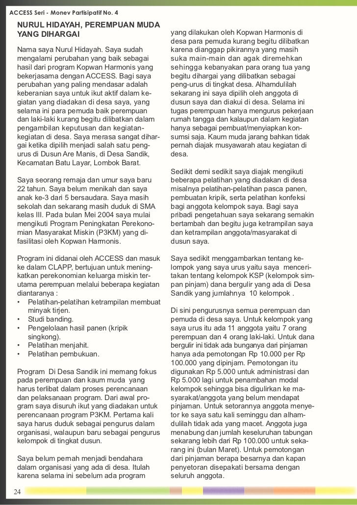 Monev Partisipatif Cerita Perubahan Yang Mendasar Sebuah Panduan Un