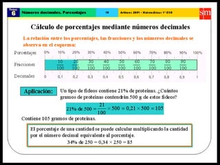 36. números decimales porcentajes