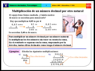 36. números decimales porcentajes