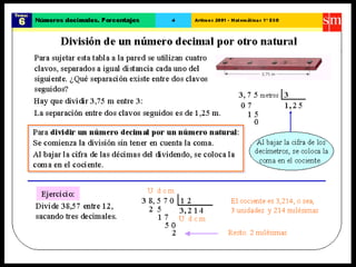 36. números decimales porcentajes