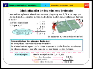 36. números decimales porcentajes
