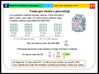 36. números decimales porcentajes