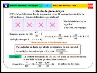 36. números decimales porcentajes