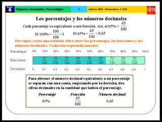 36. números decimales porcentajes