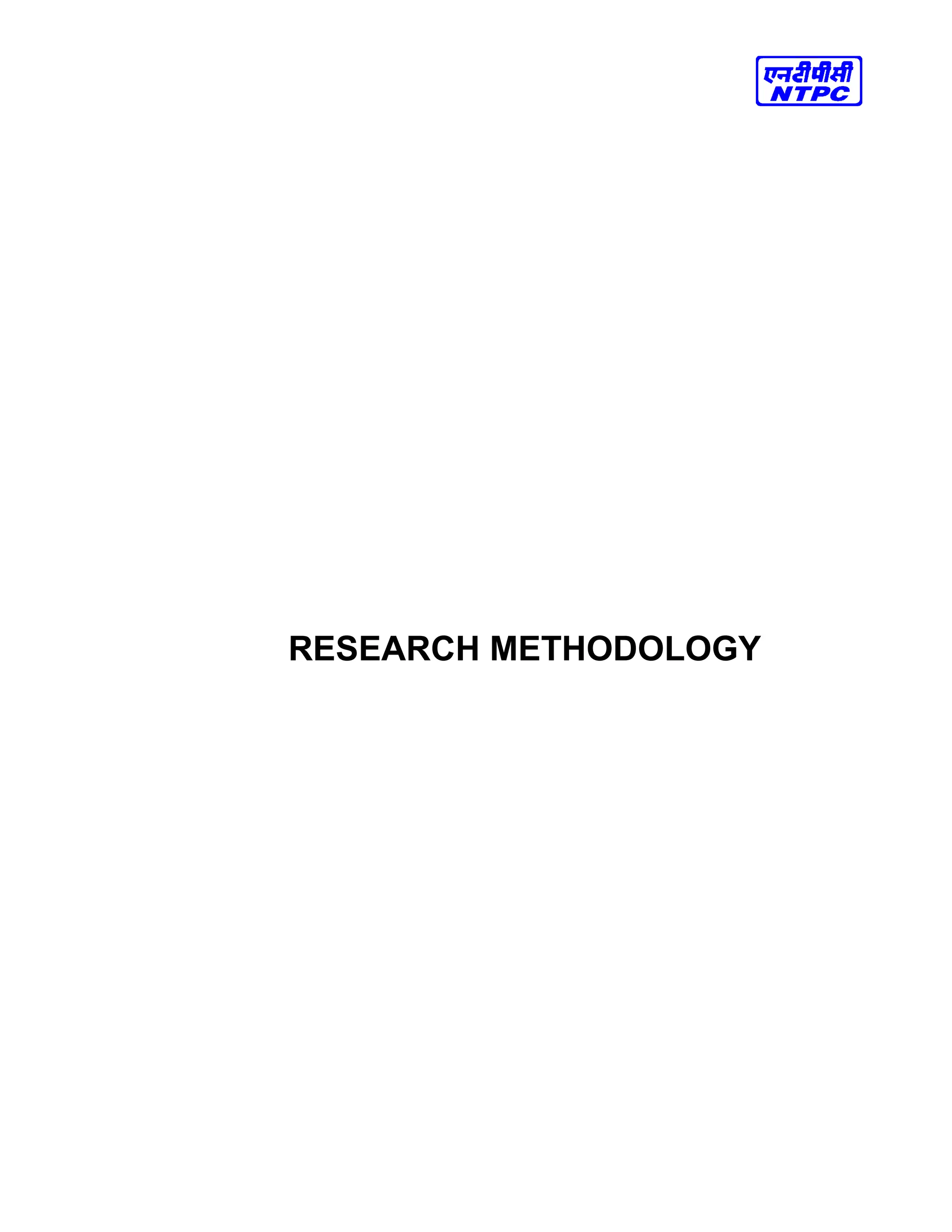 RESEARCH METHODOLOGY
 