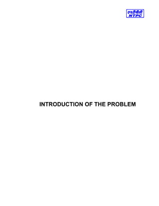INTRODUCTION OF THE PROBLEM
 