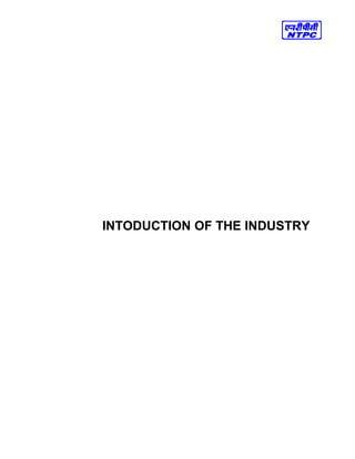 INTODUCTION OF THE INDUSTRY
 