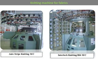 Knitting machine for fabrics
 
