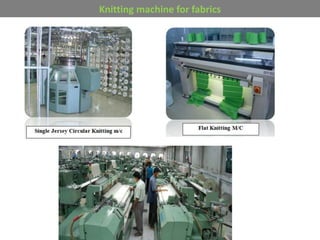 Knitting machine for fabrics
 