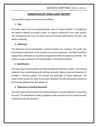 Audit on compay- company audit | PDF