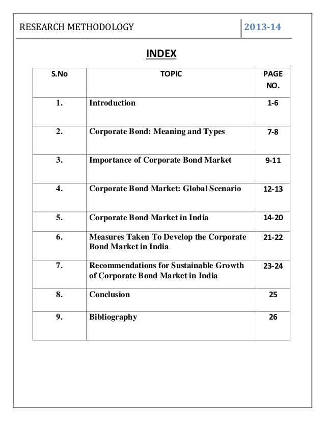 research methodology in commerce corporate bond market in india 4 638