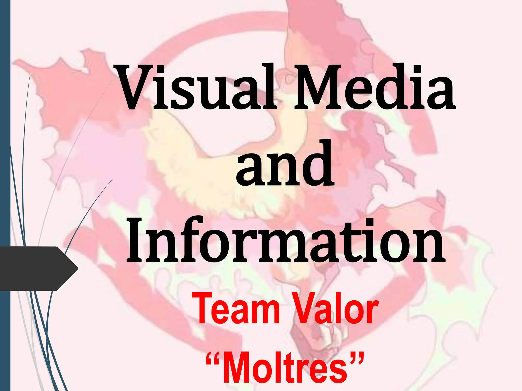 Visual Media
and
Information
Team Valor
“Moltres”
 