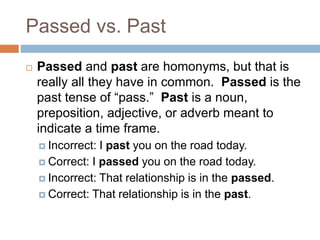 Past You Common Grammar Mistakes explained in simple words.ppt