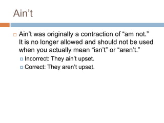 Common Grammar Mistakes explained in simple words.ppt